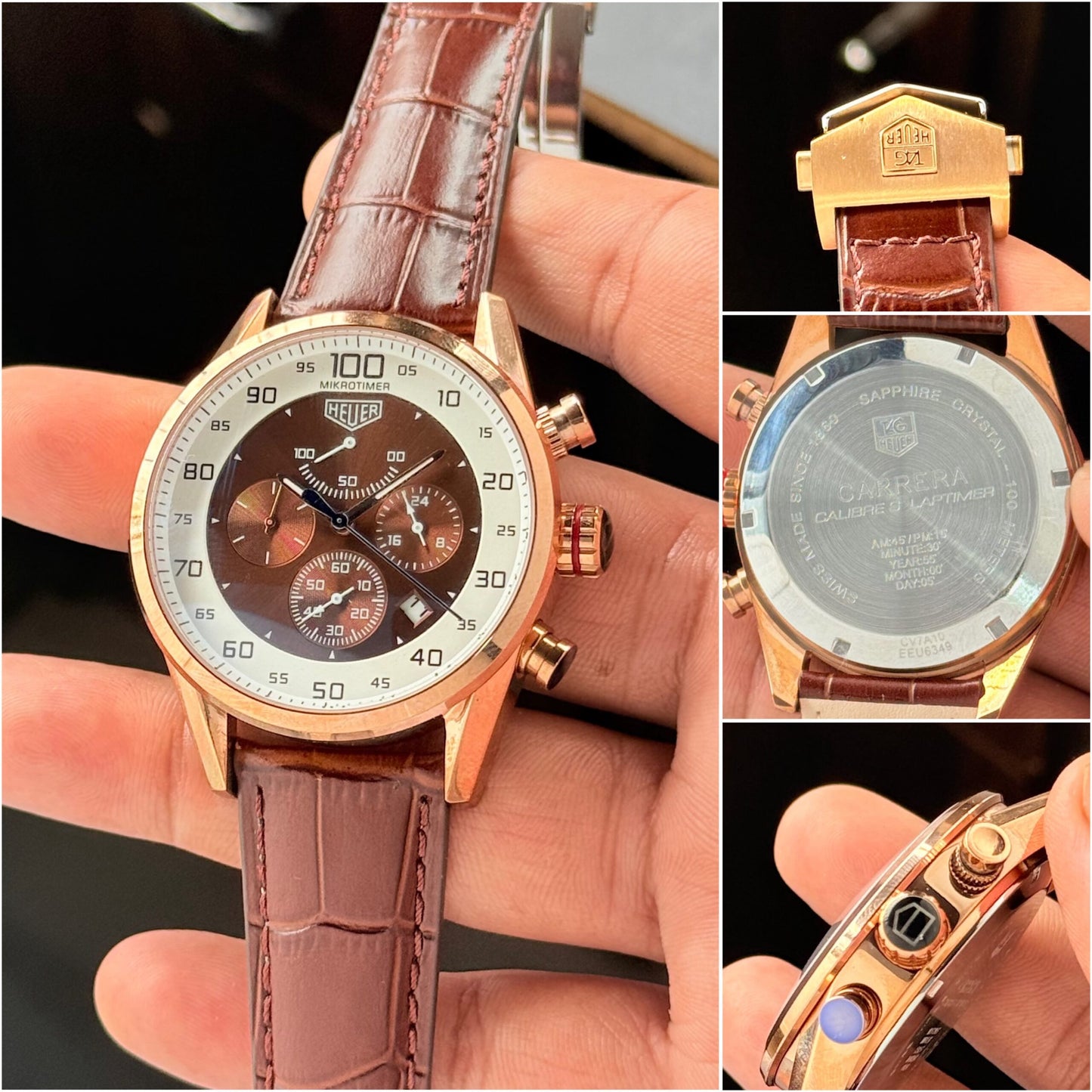 Tag Heuer Mikrograph Brown Chronograph