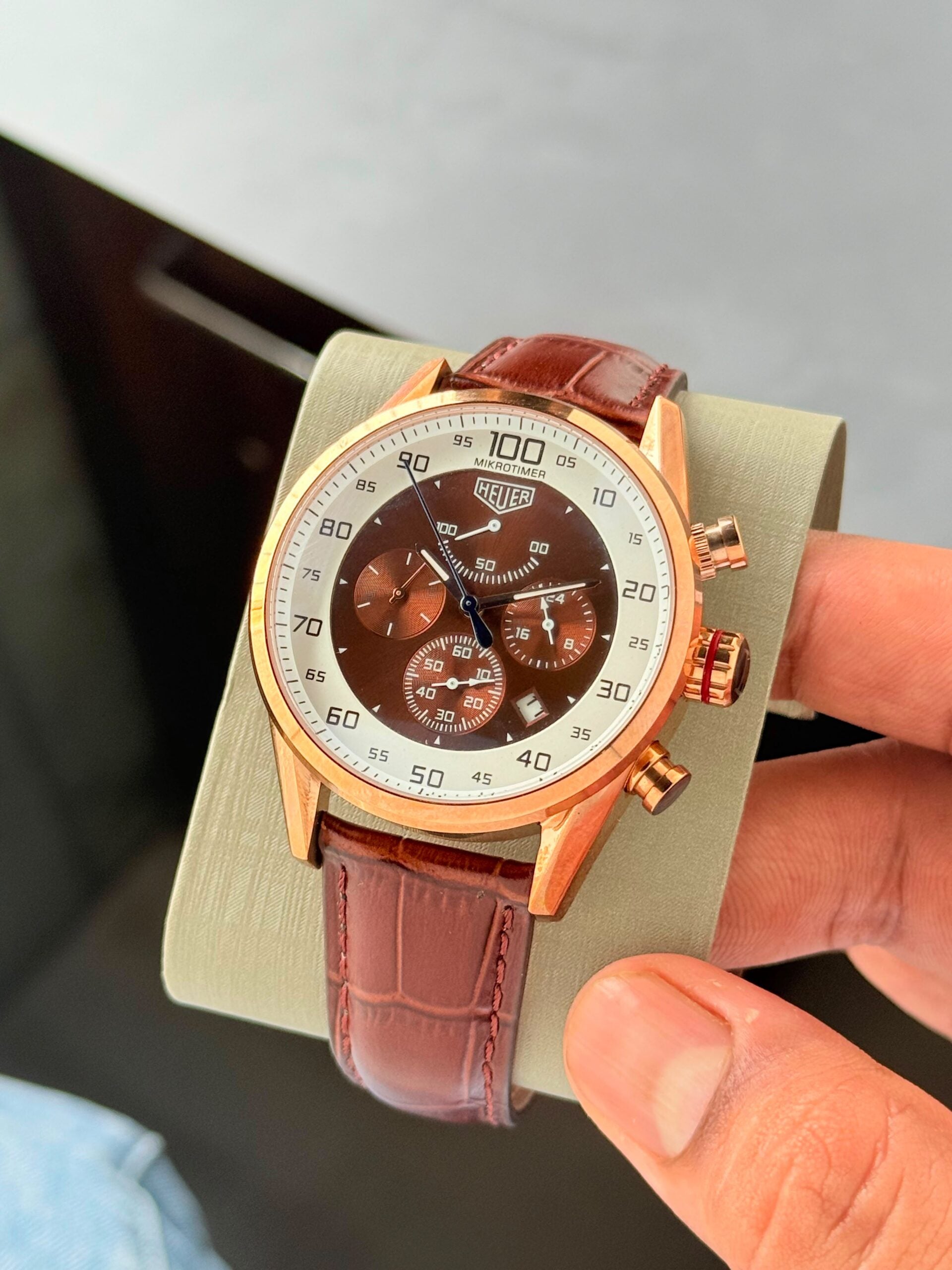 Tag Heuer Mikrograph Brown Chronograph