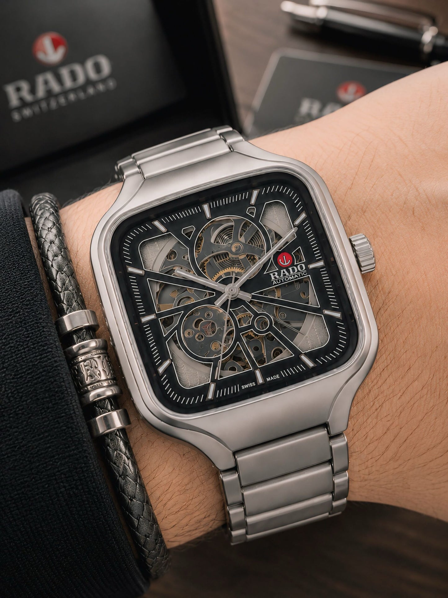 Rado True Square Grey Automatic