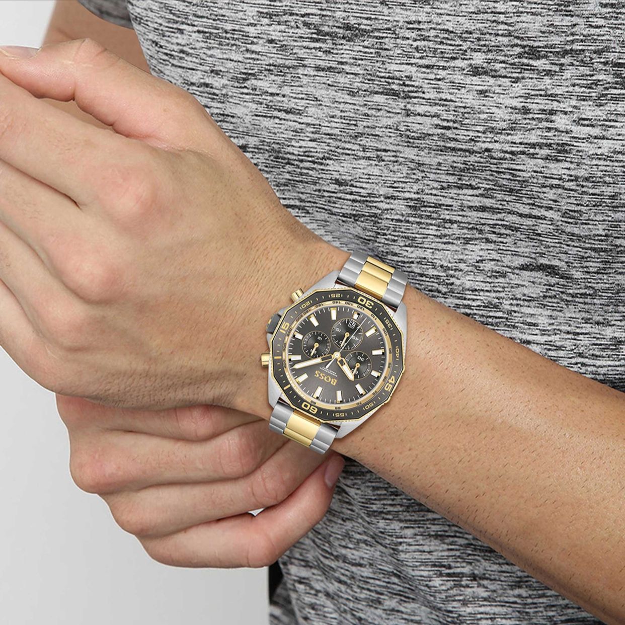 Hugo Boss Energy Grey Dial Chronograph