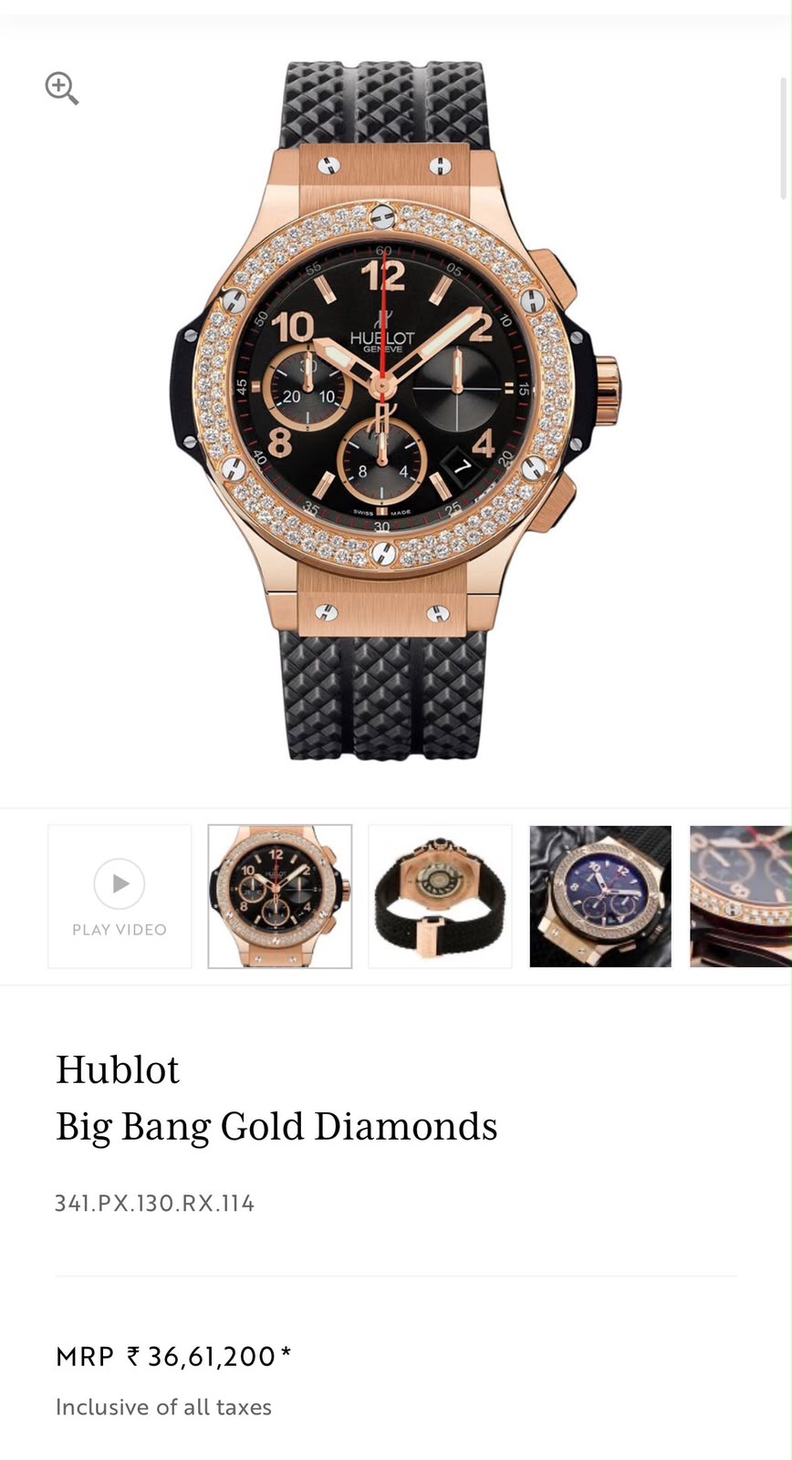 Hublot Big Bang Diamonds Chronograph