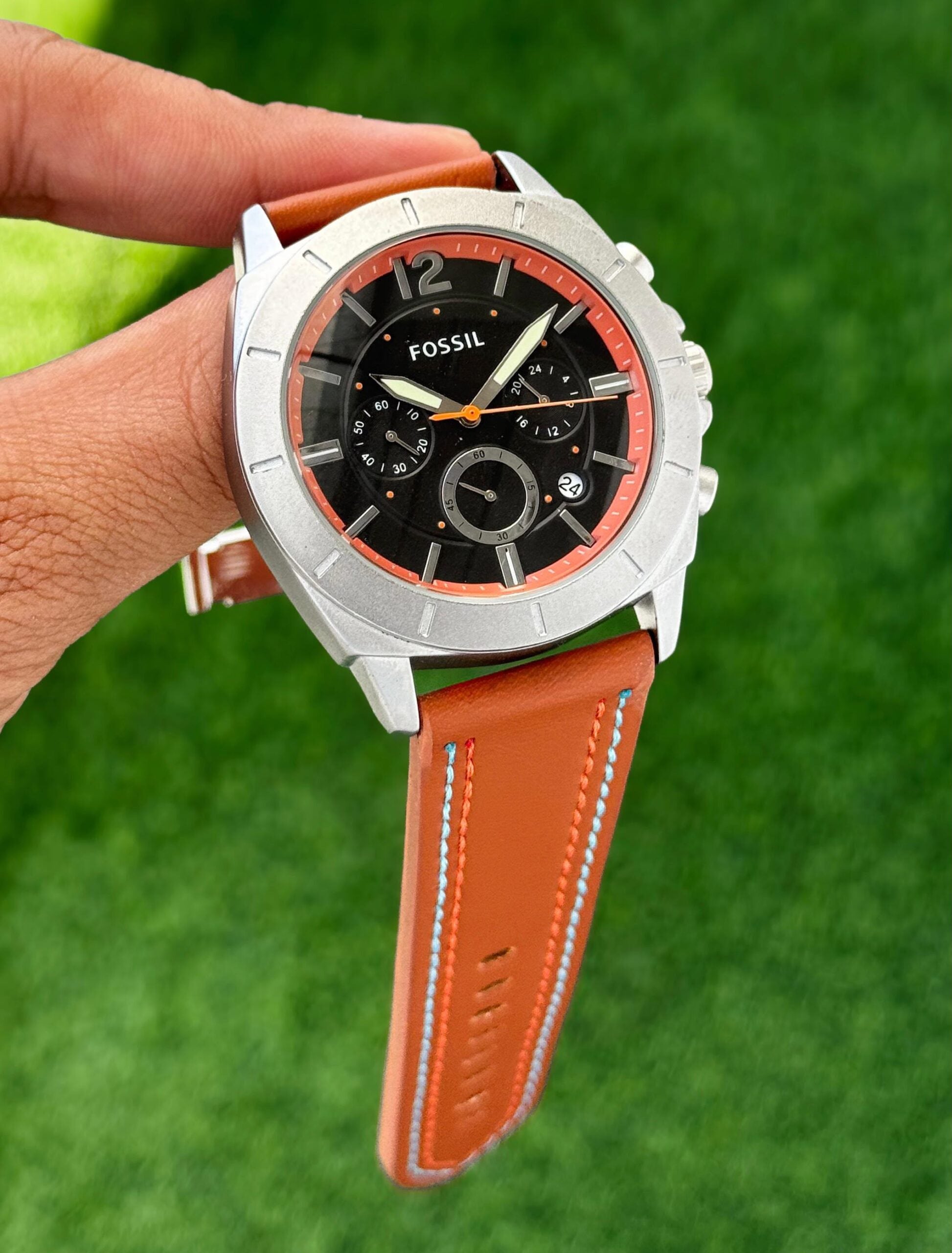 Fossil Brown Black Dial