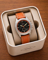 Fossil Brown Black Dial