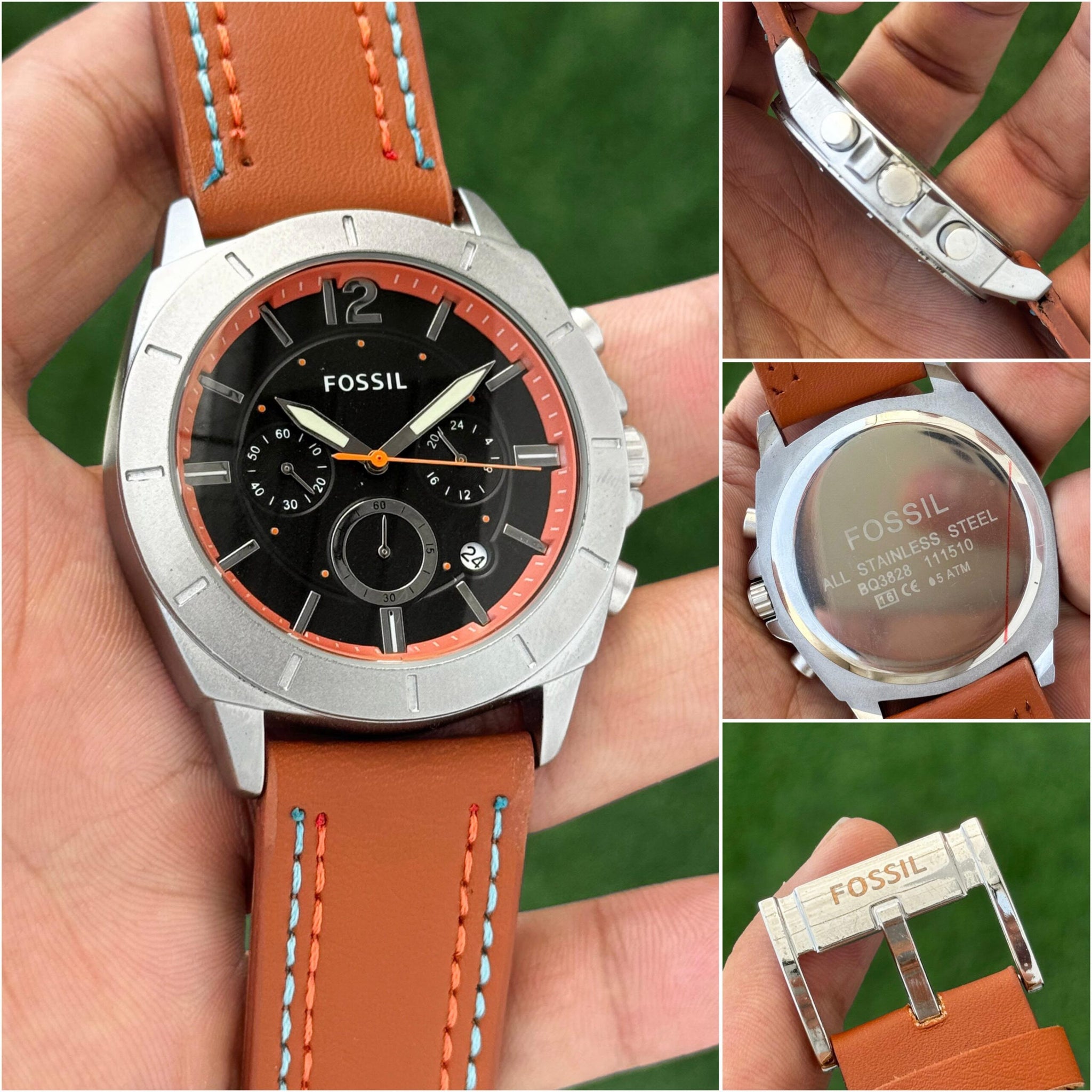 Fossil Brown Black Dial