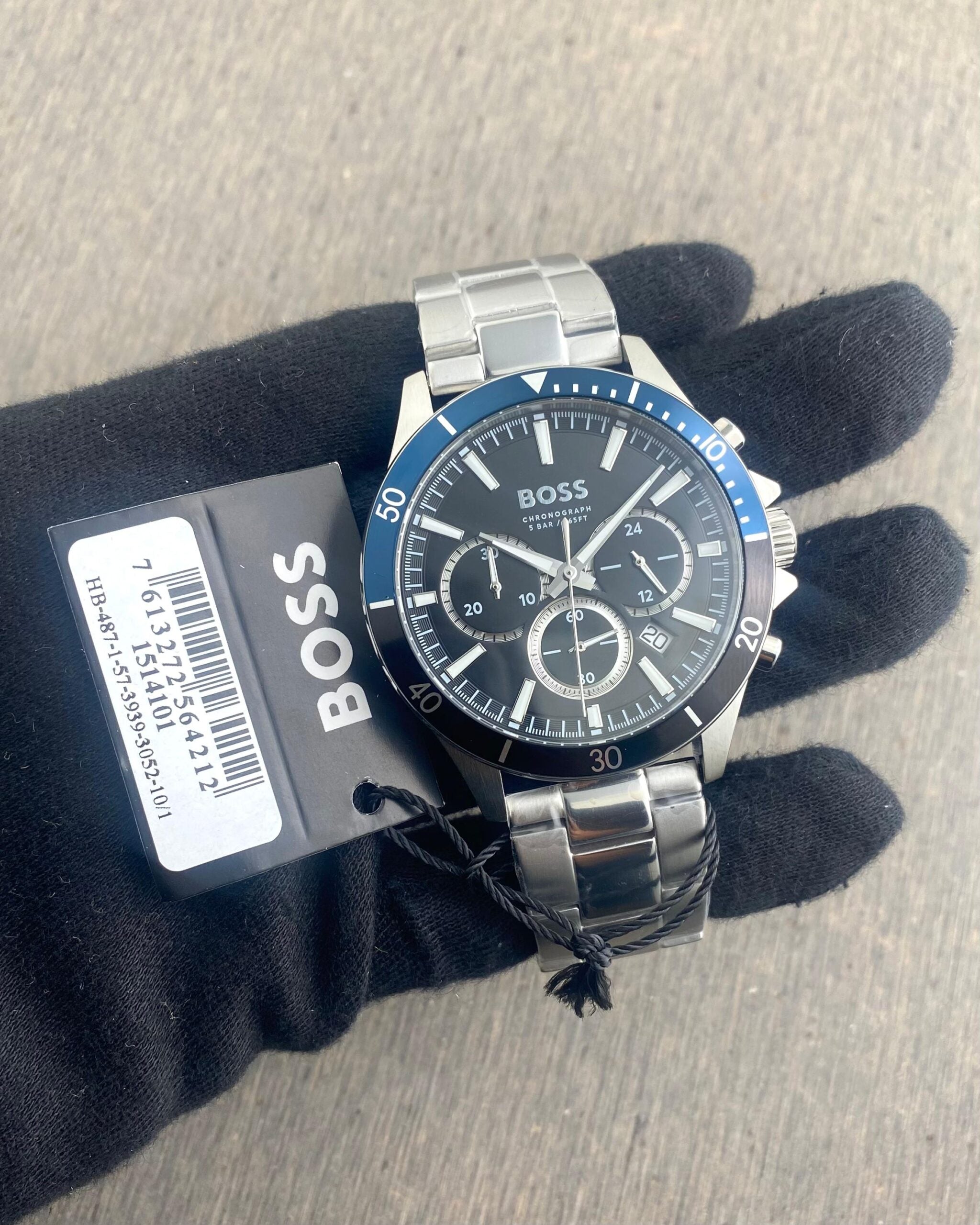 Boss Velocity Black Dial Chronograph