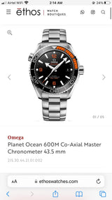 Omega Seamaster Planet Ocean Silver Automatic