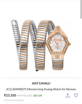 Just Cavalli Quartz White Dial