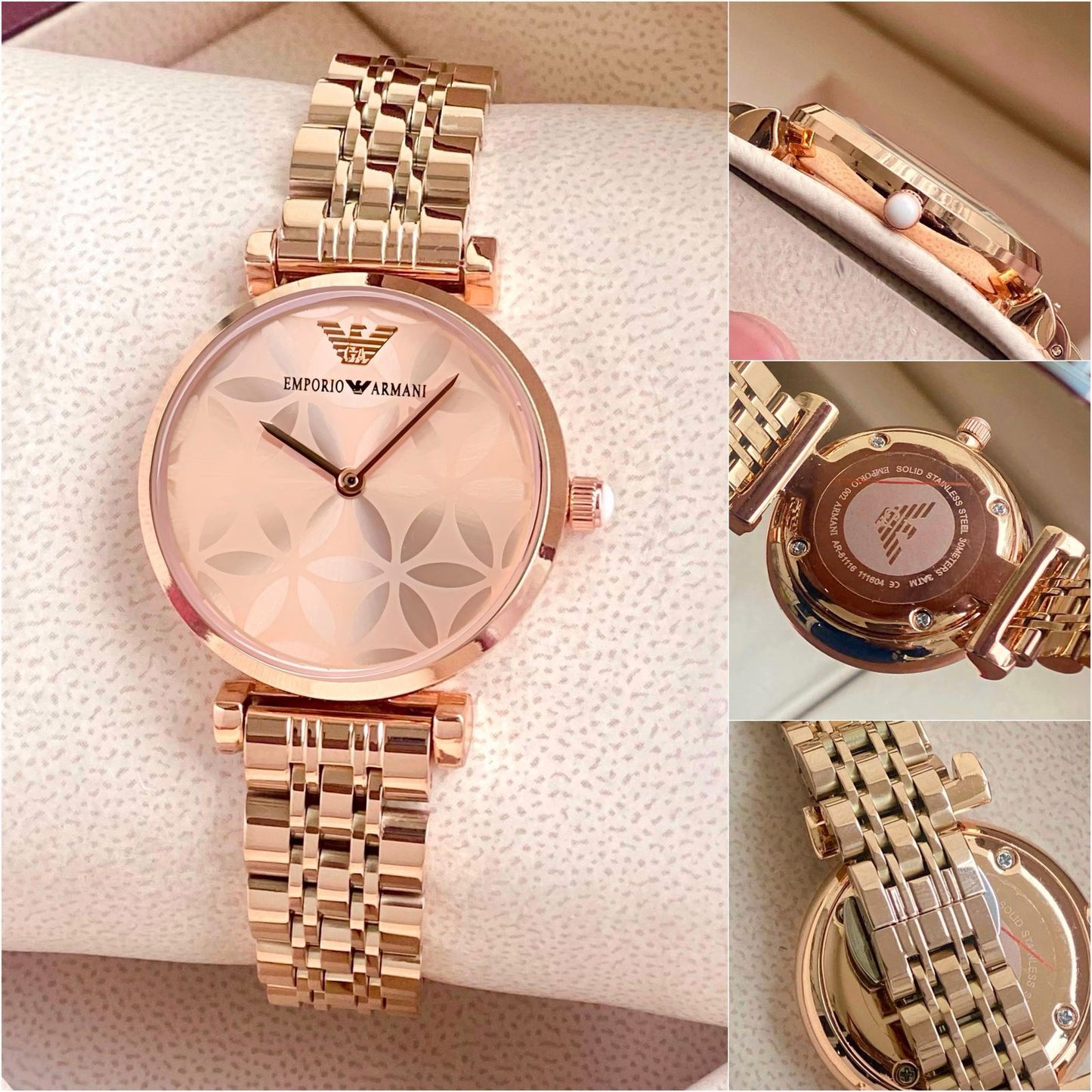 Emporio Armani Slim Rose Gold Dial