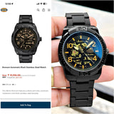 Fossil Bronson Automatic Black Dial