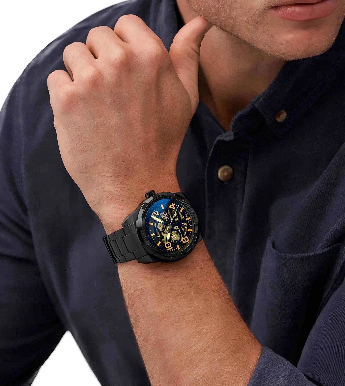 Fossil Bronson Automatic Black Dial