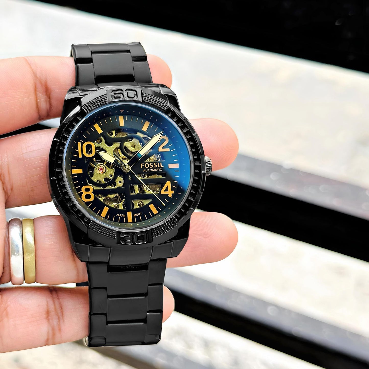 Fossil Bronson Automatic Black Dial