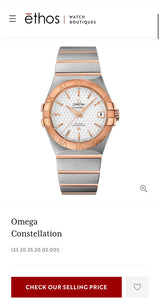 Omega Constellation Gold silver Dial