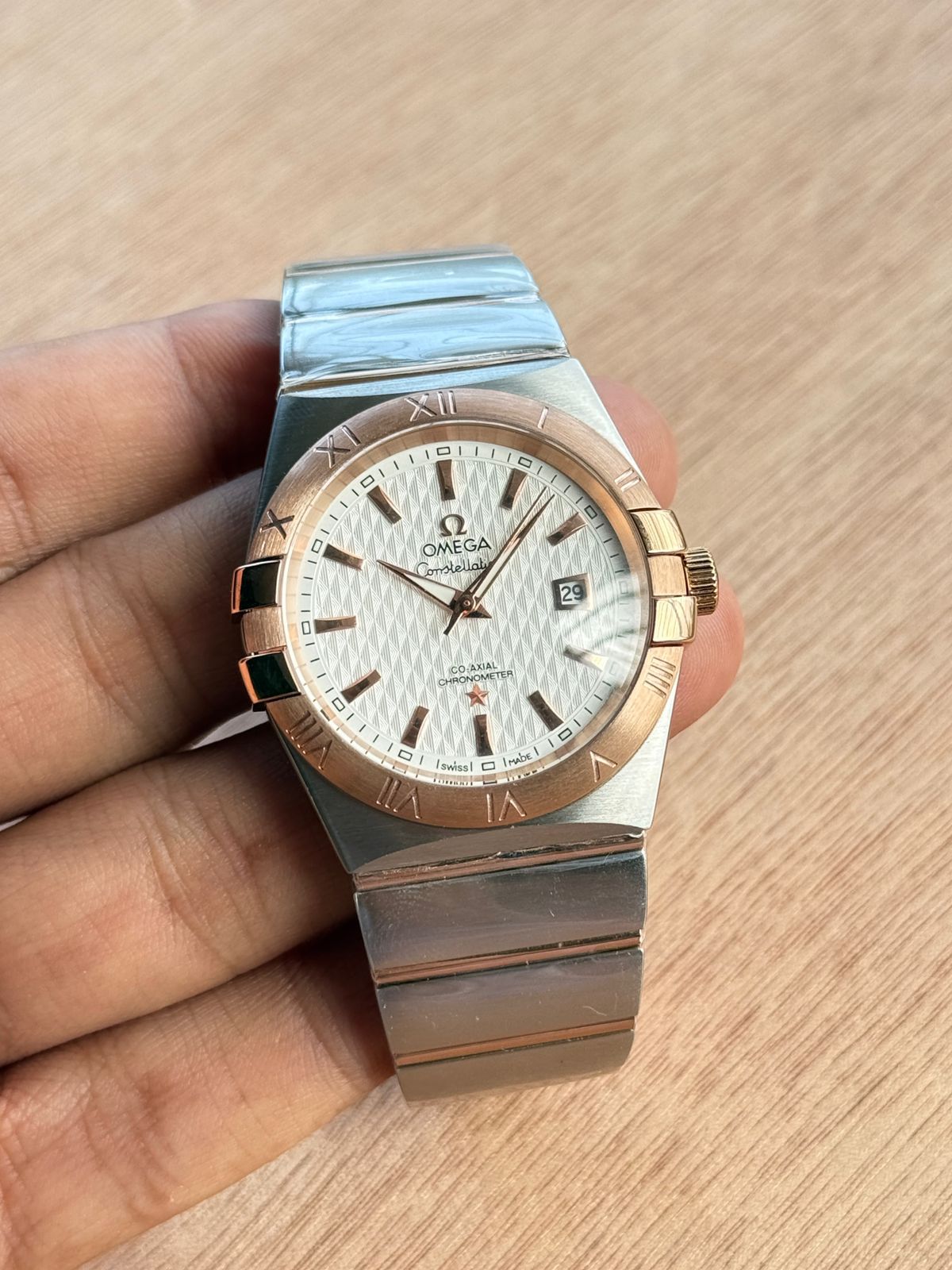 Omega Constellation Gold silver Dial