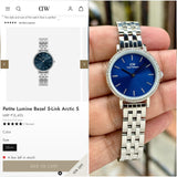 Daniel Wellington Petite Arctic Blue Sunray Dial