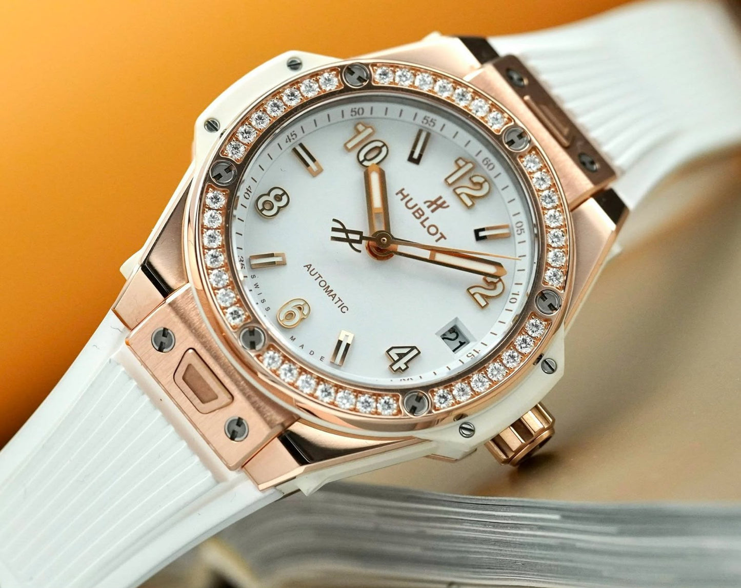 Hublot Big Bang One Click King White Diamond Dial