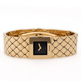 Chanel Square Dial Gold Tone