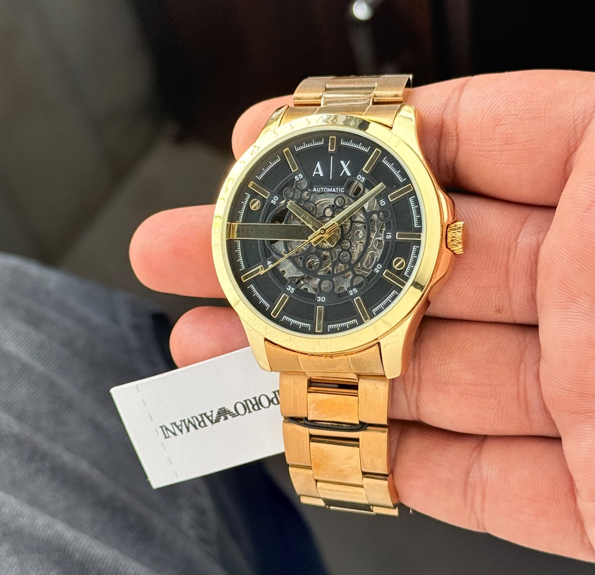 Armani Exchange Modern Automatic Gold Tone