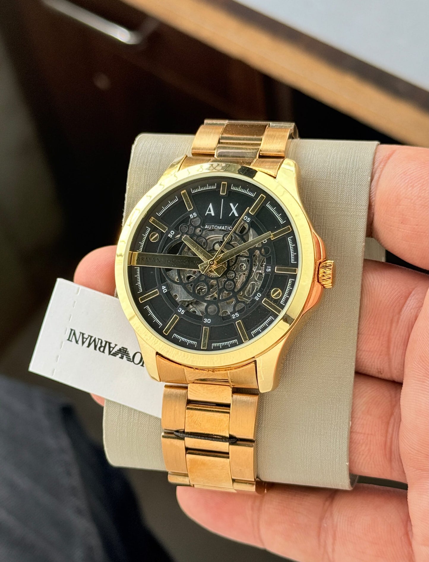 Armani Exchange Modern Automatic Gold Tone