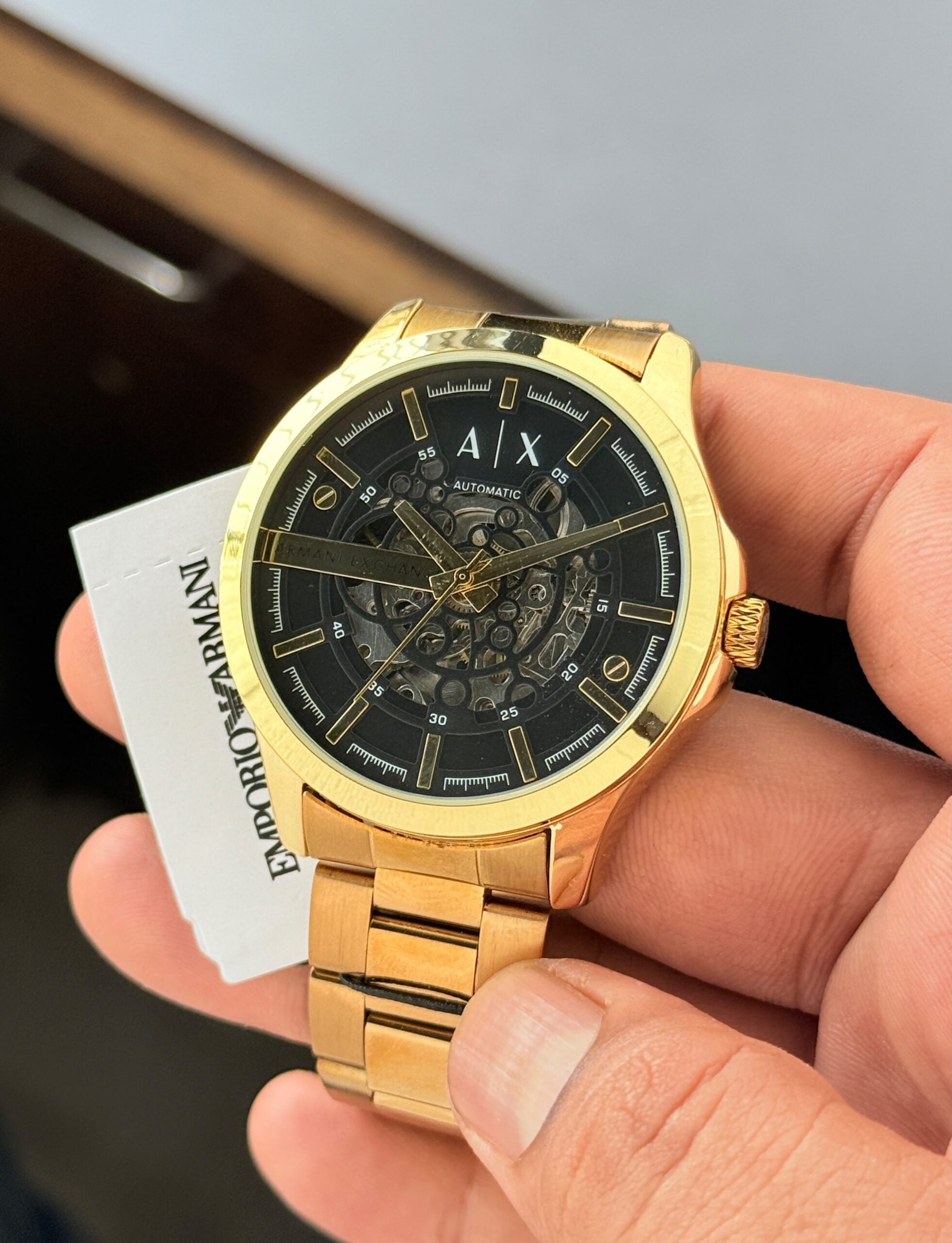 Armani Exchange Modern Automatic Gold Tone