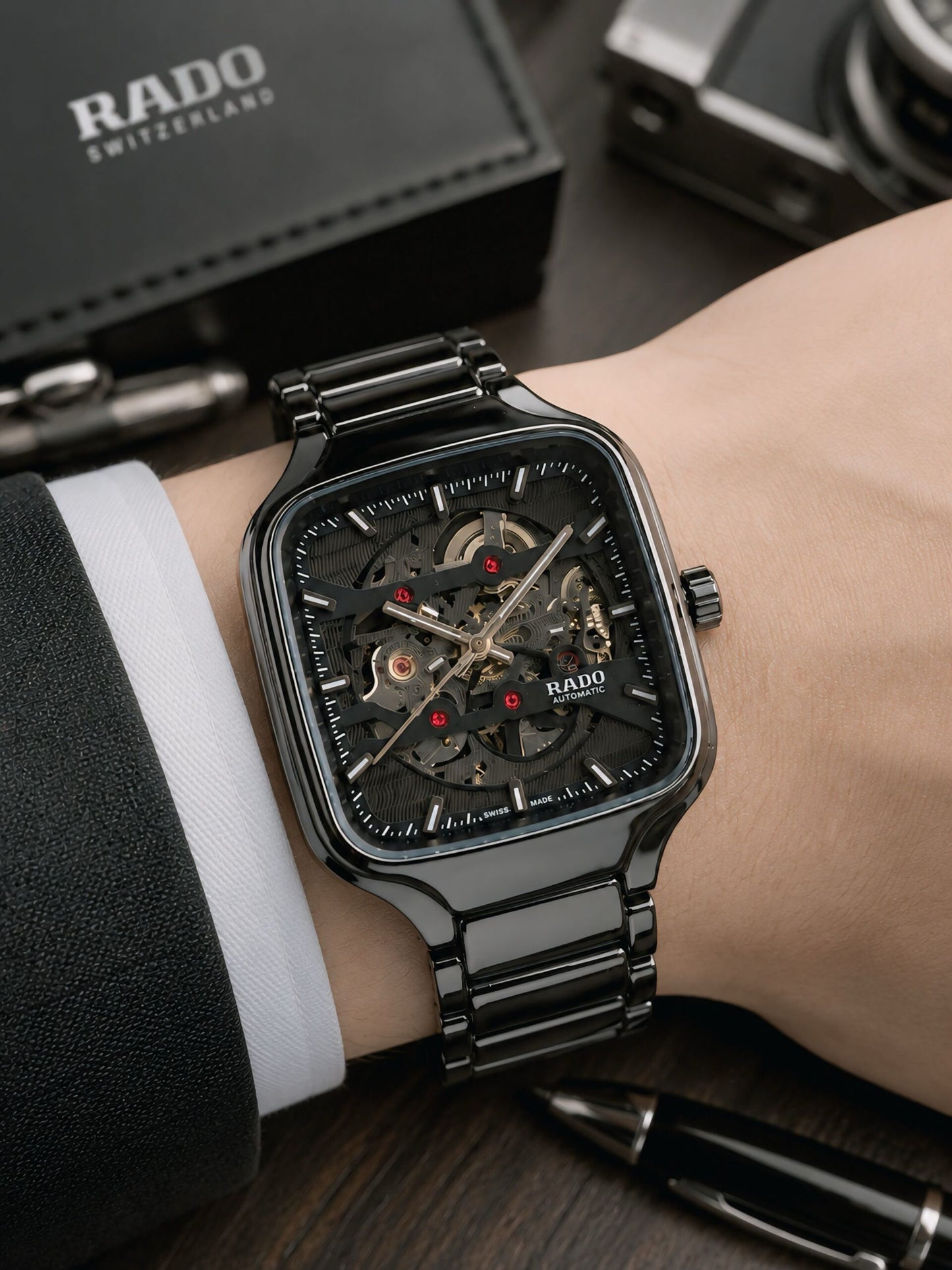 Rado True Square Skeleton Dial Automatic