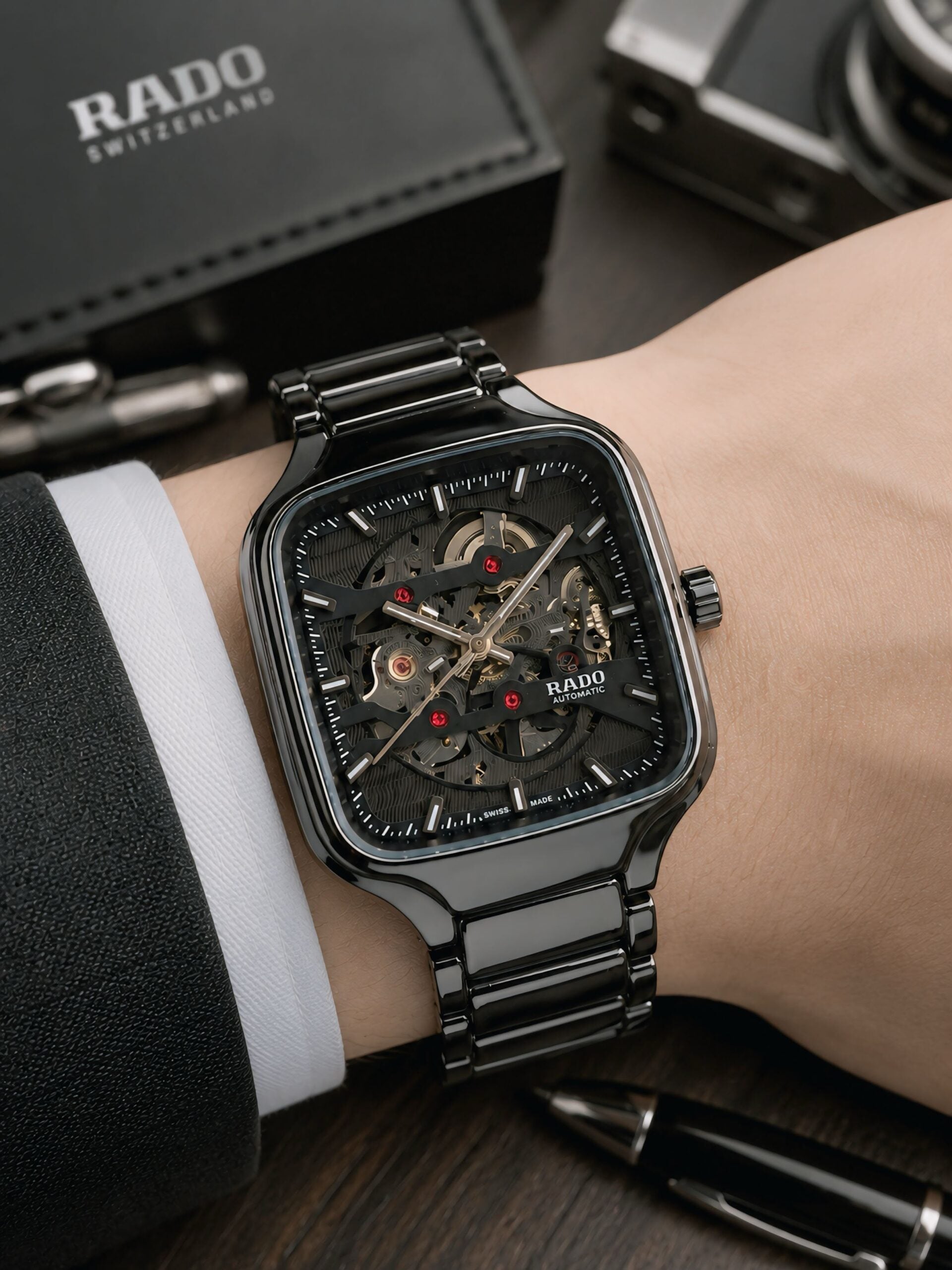 Rado True Square Skeleton Dial Automatic