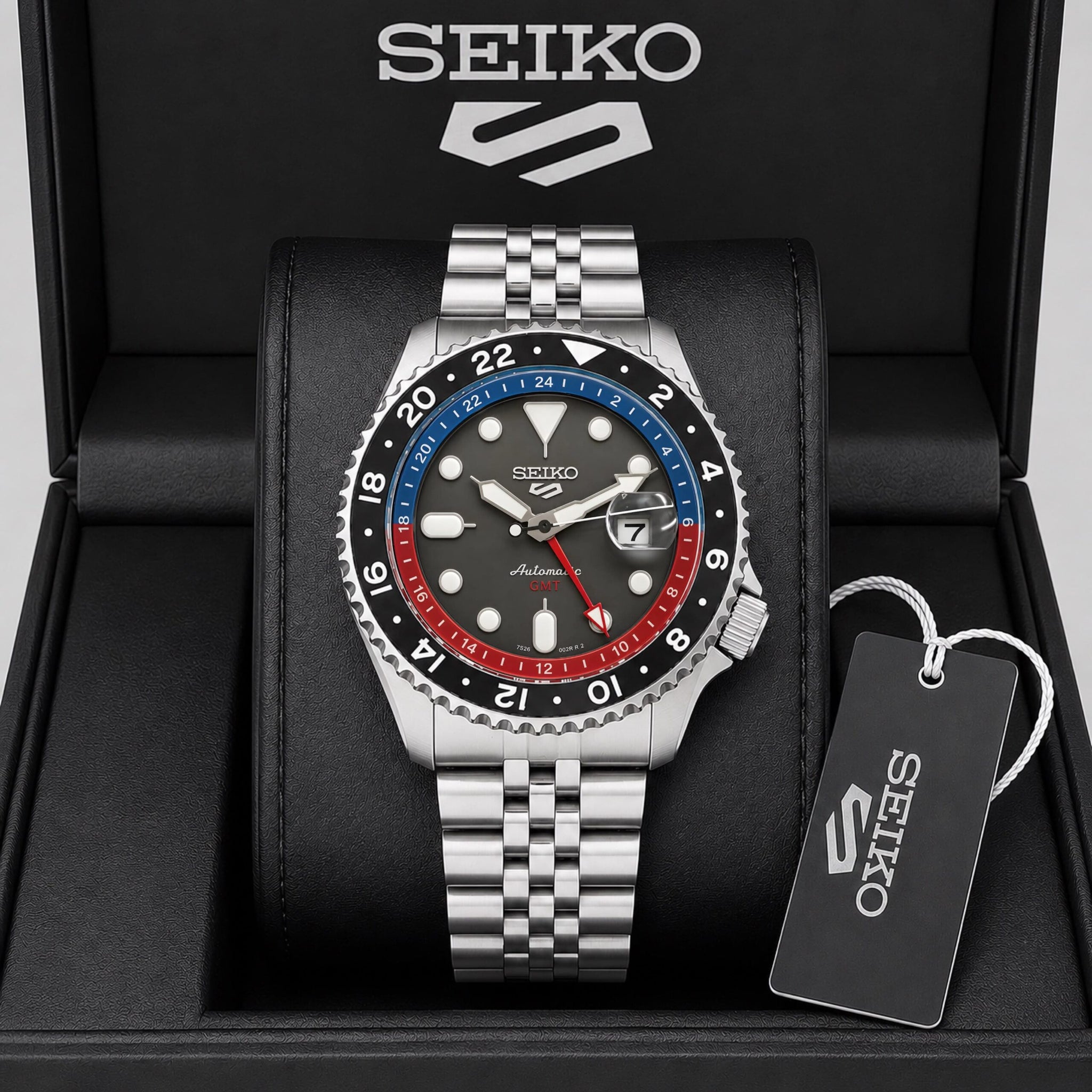 Seiko Grey Sunburst Dial Automatic