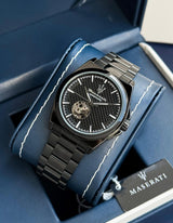 Maserati Black Analog Dial Automatic