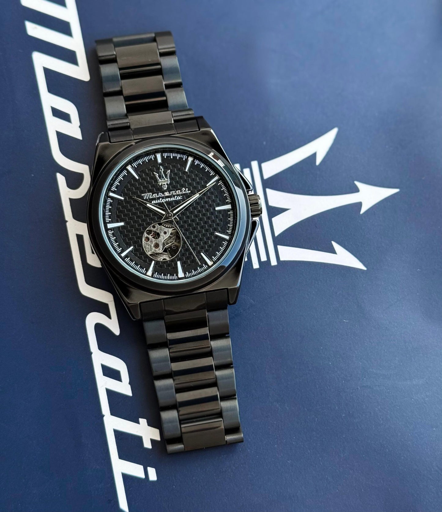 Maserati Black Analog Dial Automatic