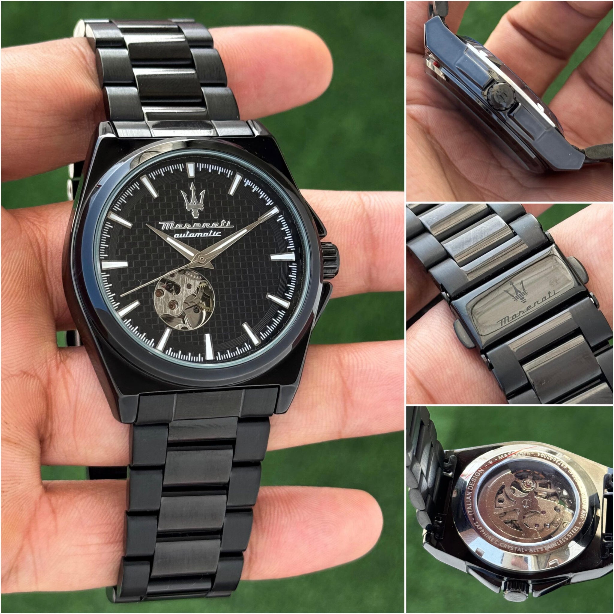 Maserati Black Analog Dial Automatic