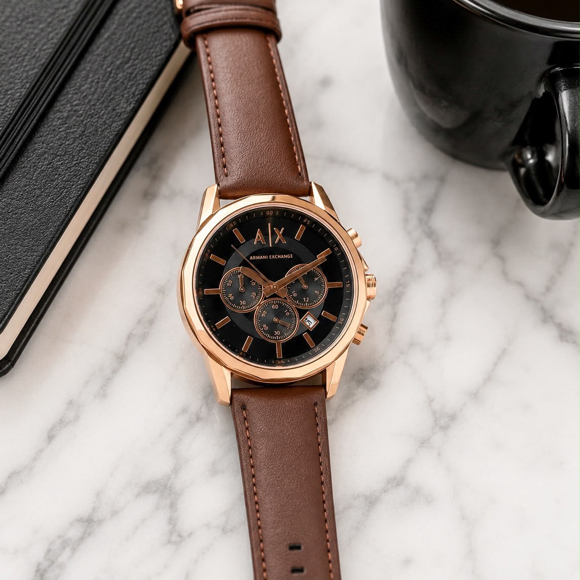 Armani Exchange Black Analog Dial