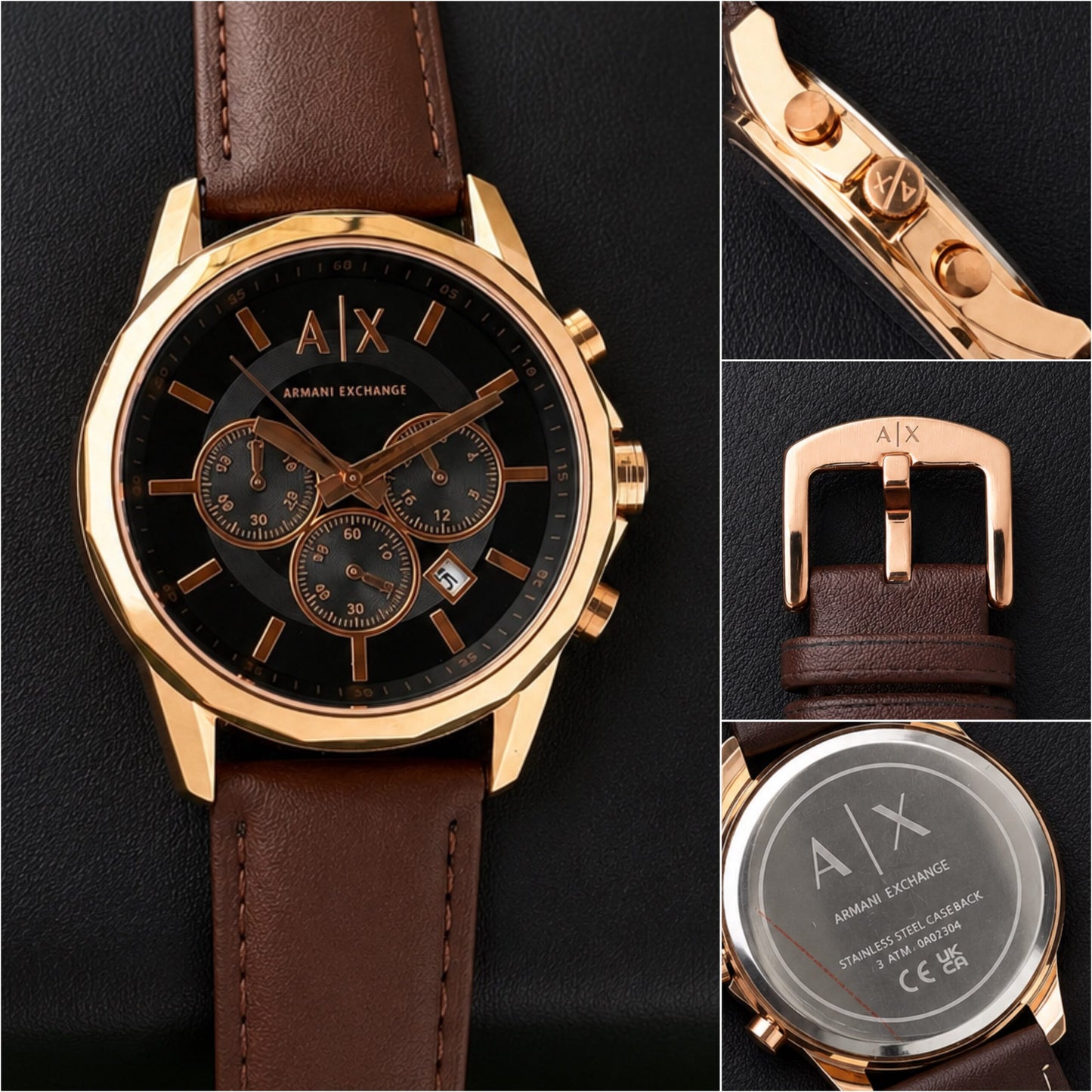 Armani Exchange Black Analog Dial