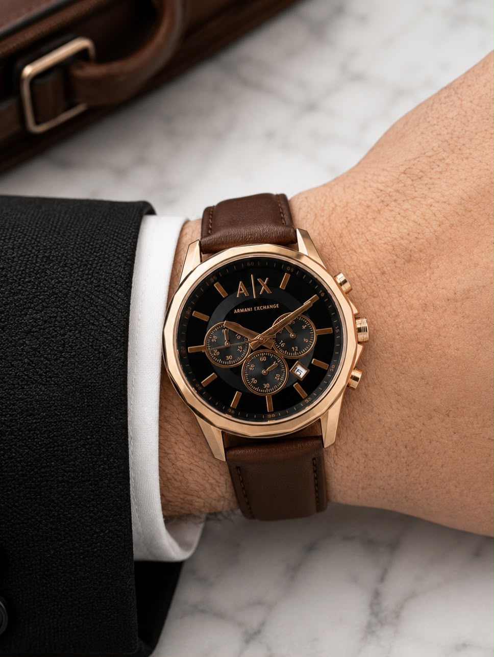 Armani Exchange Black Analog Dial