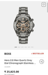 Hugo Boss Hero 2.0 Black Dial Chronograph