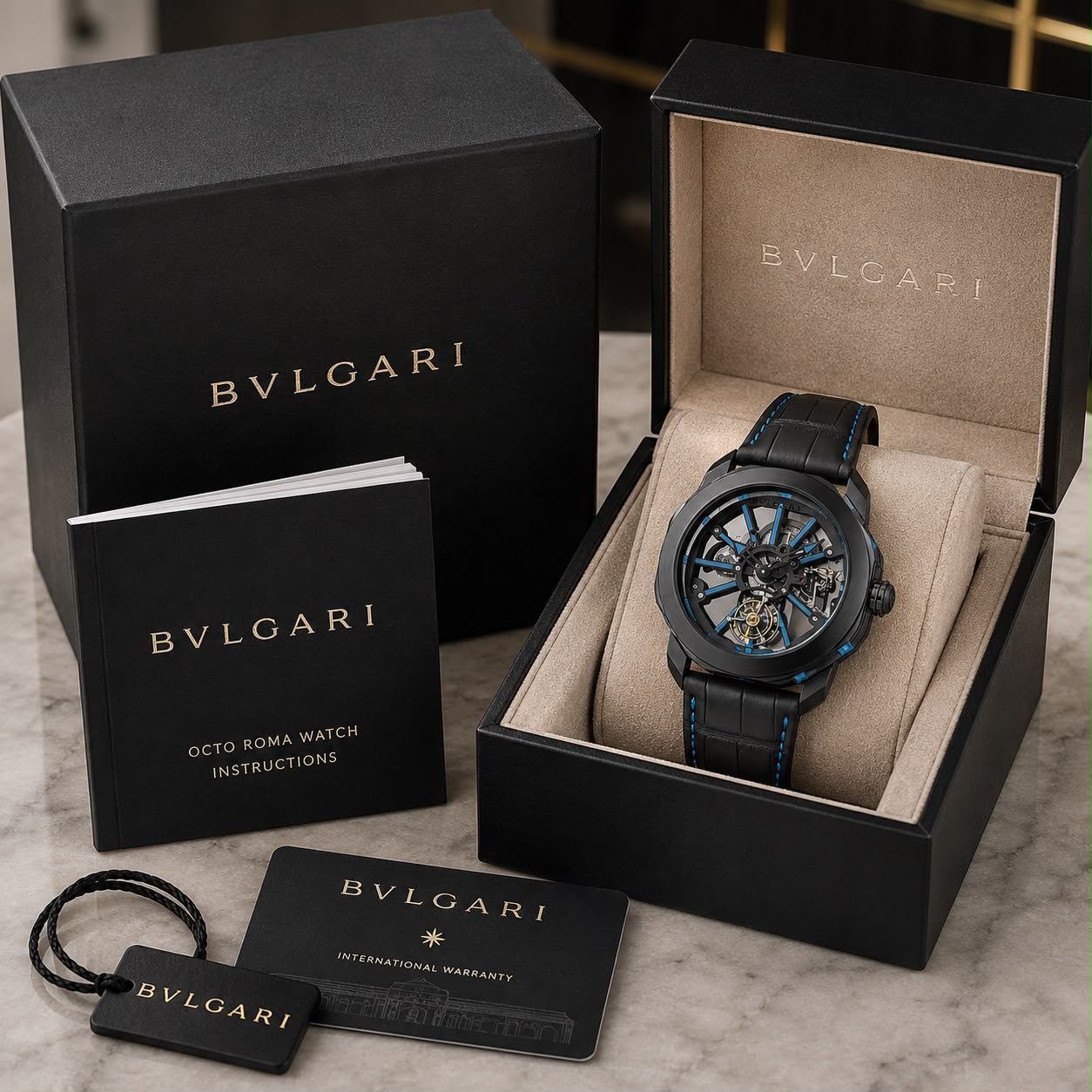 Bvlgari Octo Roma Skeleton Black Edition