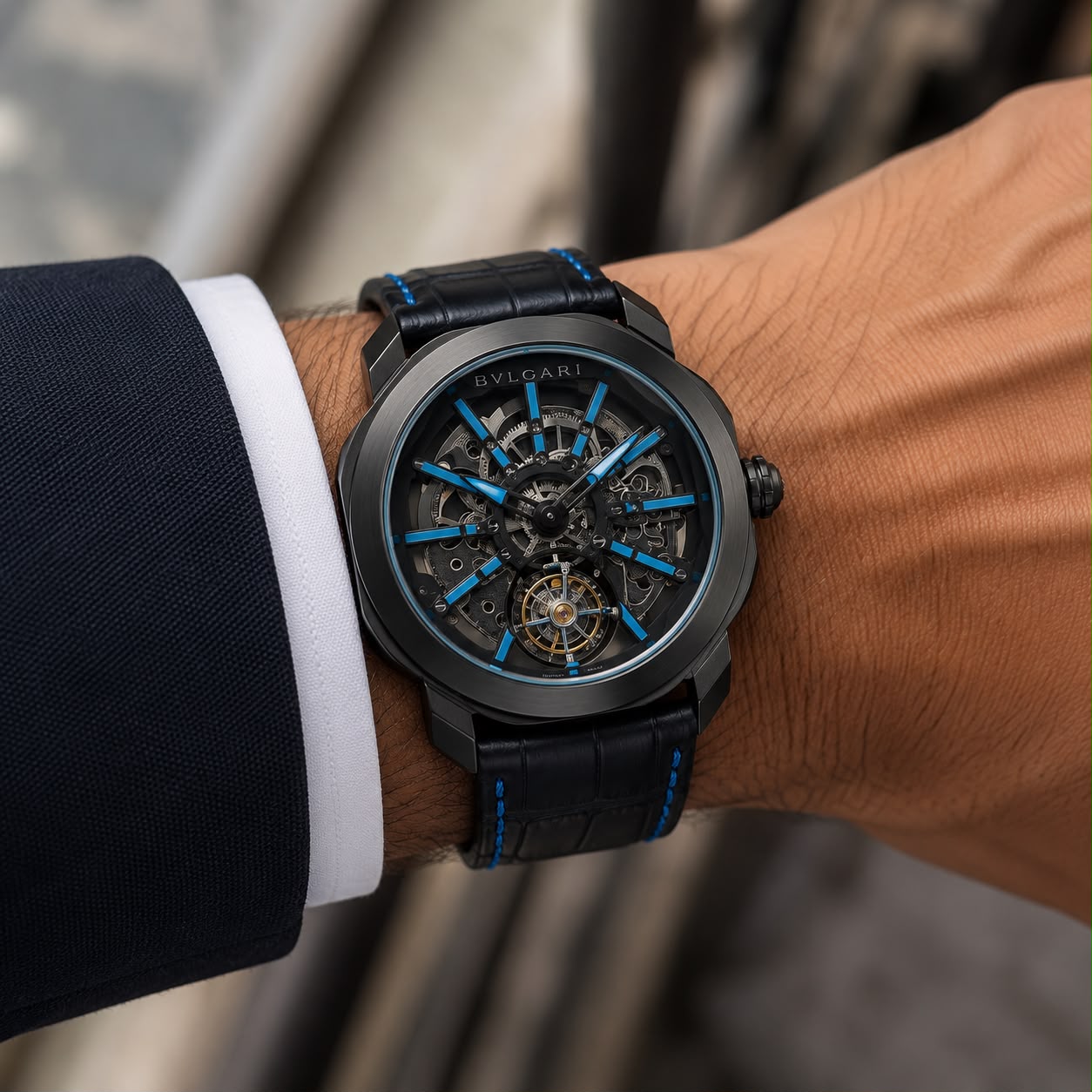 Bvlgari Octo Roma Skeleton Black Edition