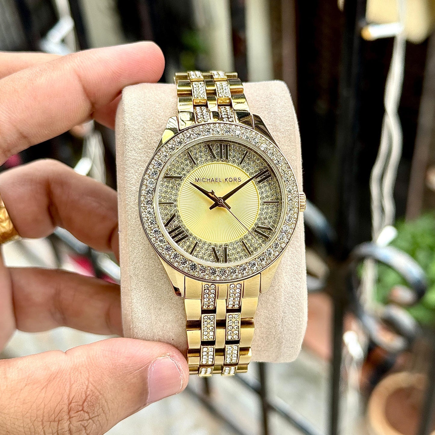 Michael Kors Harlowe Gold Sunray Dial