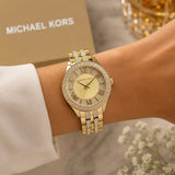 Michael Kors Harlowe Gold Sunray Dial