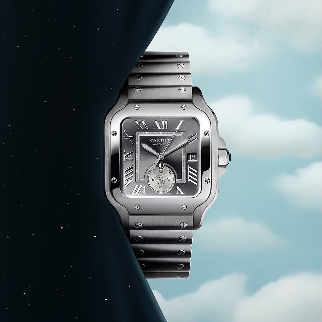 Cartier D’Santos White &amp; Grey Dial Automatic