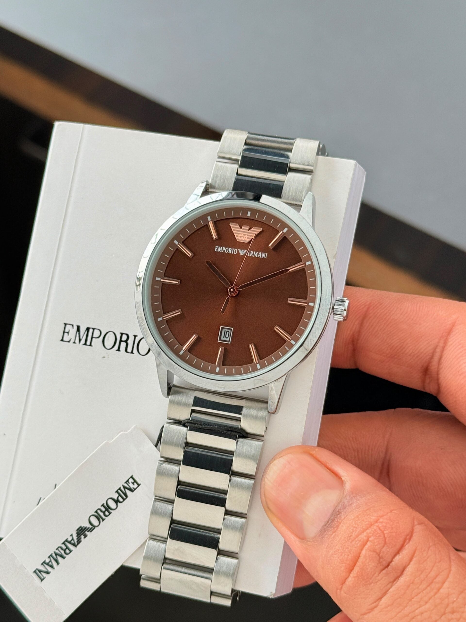 Emporio Armani Automatic Style Brown Dial