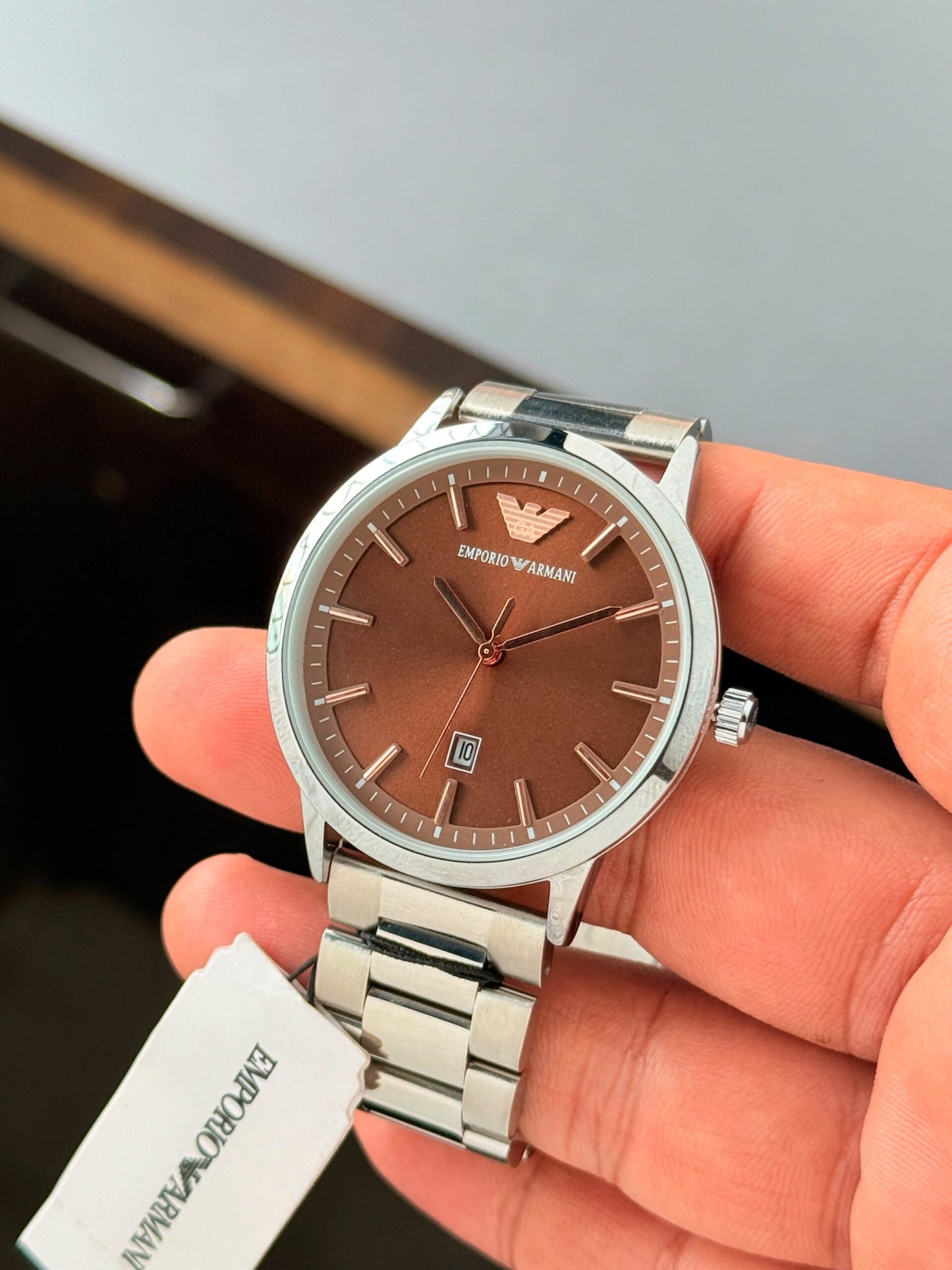 Emporio Armani Automatic Style Brown Dial
