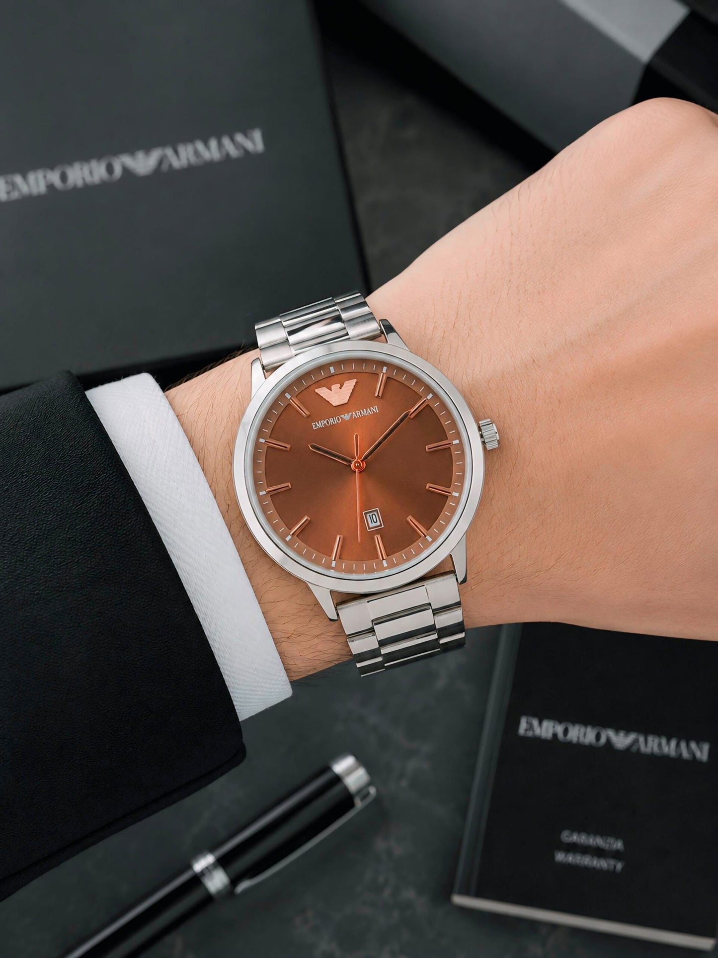 Emporio Armani Automatic Style Brown Dial