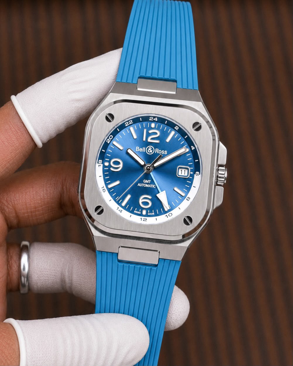 Bell &amp; Ross Dual Time Zone Blue Automatic