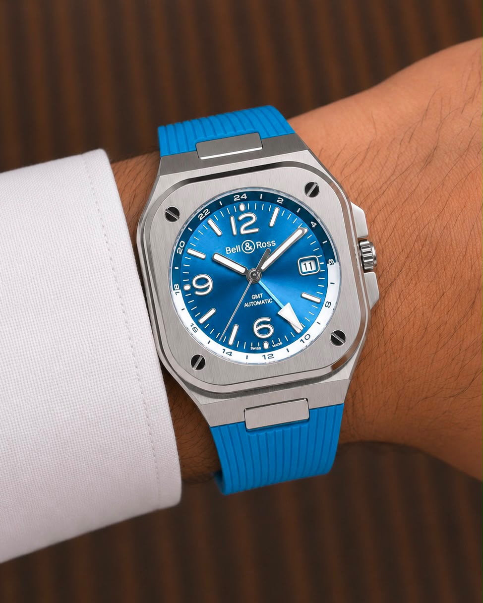 Bell &amp; Ross Dual Time Zone Blue Automatic