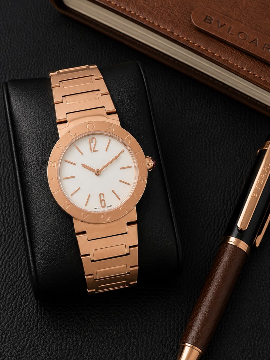 Bvlgari Marble Dial Rose Gold