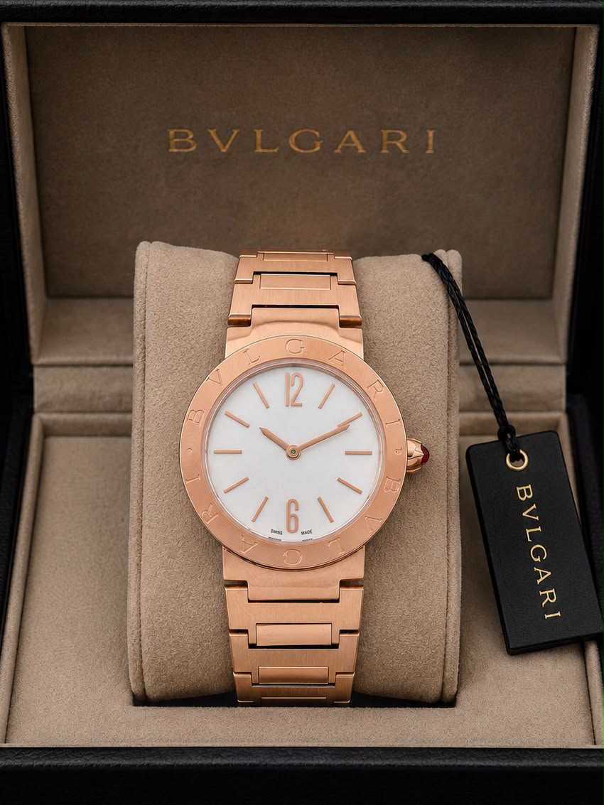 Bvlgari Marble Dial Rose Gold