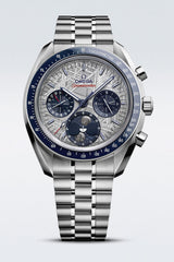 Omega Speedmaster Moonphase Grey Blue Dial