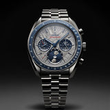 Omega Speedmaster Moonphase Grey Blue Dial
