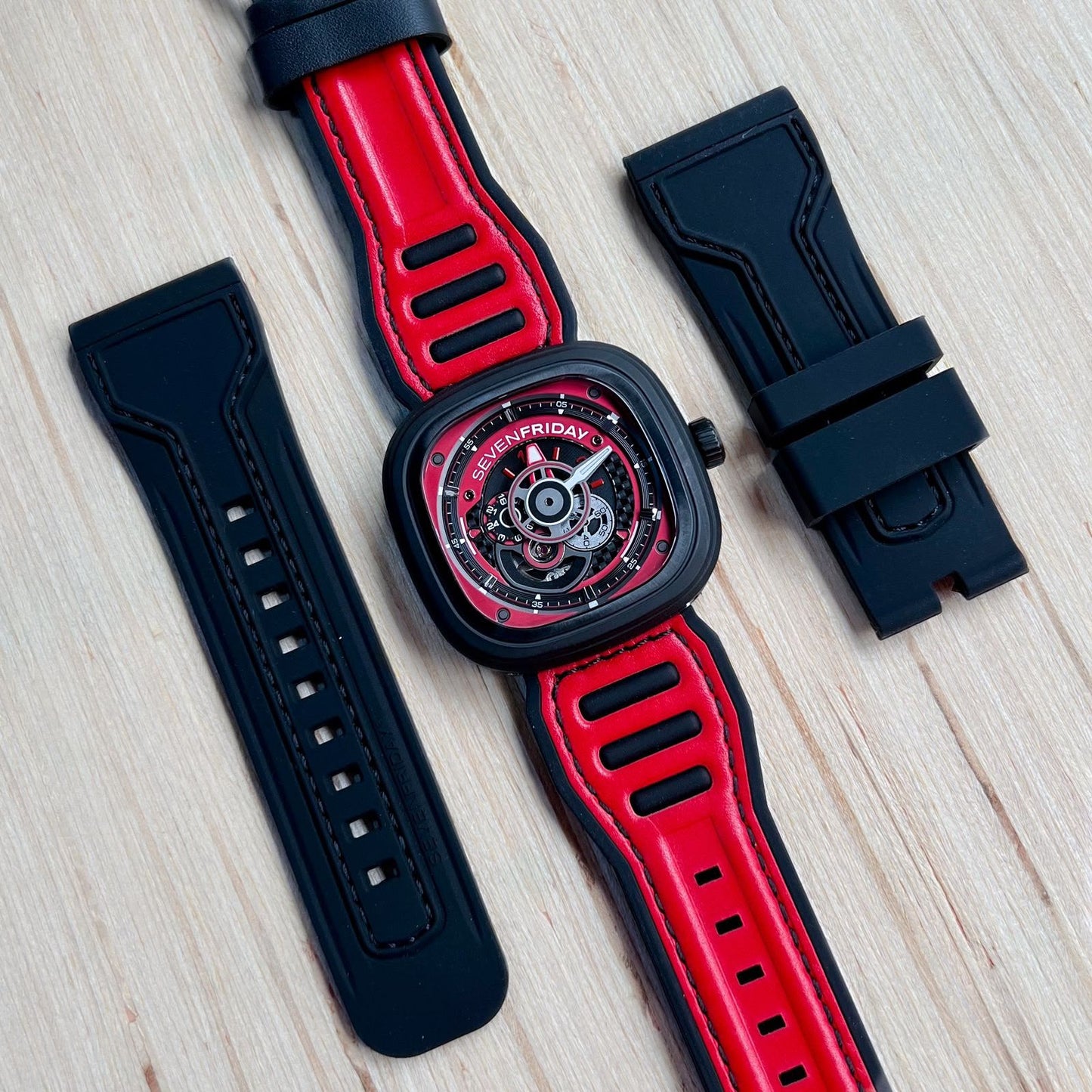 SevenFriday P Series Racing Red Automatic
