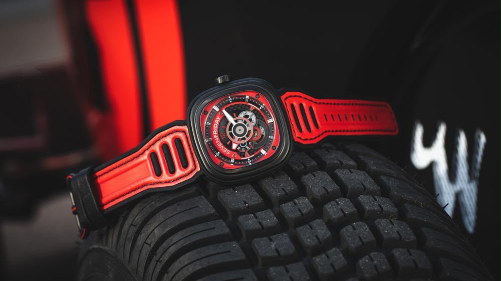 SevenFriday P Series Racing Red Automatic