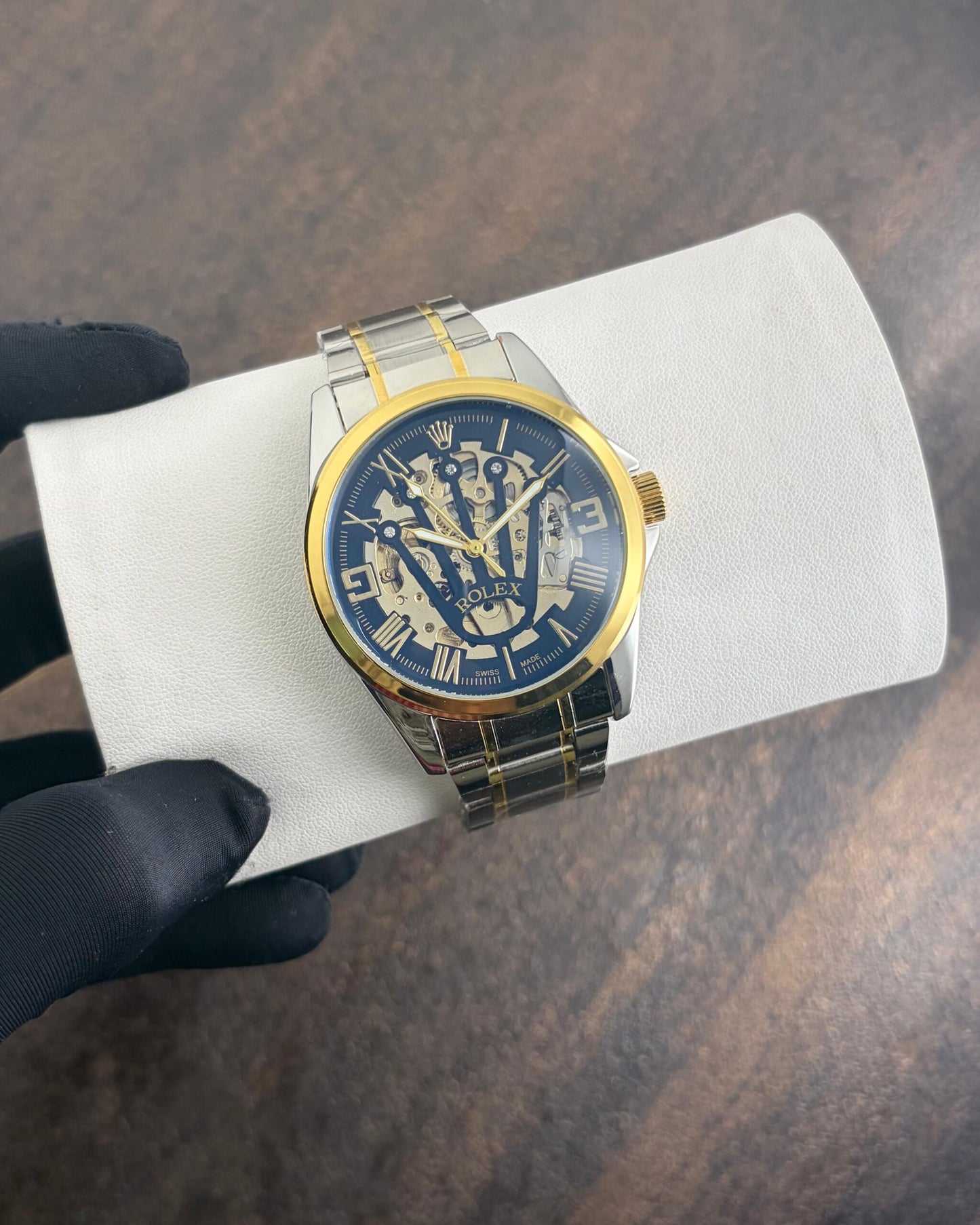 Rolex Automatic Open Heart Transparent Dial